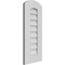Ekena Millwork Arch Top Surface Mount PVC Gable Vent: Functional, w/ 3-1/2"W x 1"P Standard Frame, 12"W x 28"H GVPAR12X2801SF - alternate 2